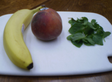 Mint Banana Peach Smoothie Ingredients